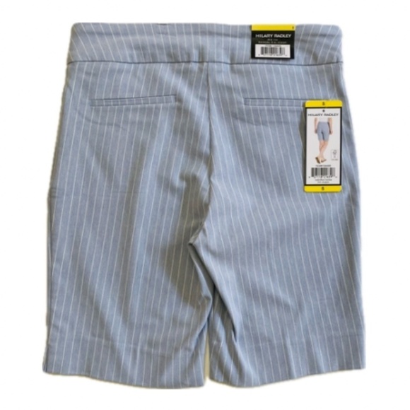 Hilary Radley Ladies' Bermuda Shorts, Light Blue with White Stripes, SmaLL, NWT - Picture 7 of 13
